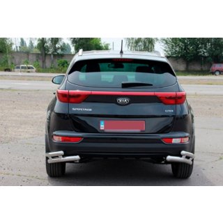 Takasuojan tuplakulmakaaret AK003-tupla (ruostumaton) Kia Sportage 2015–2021 kuva 3