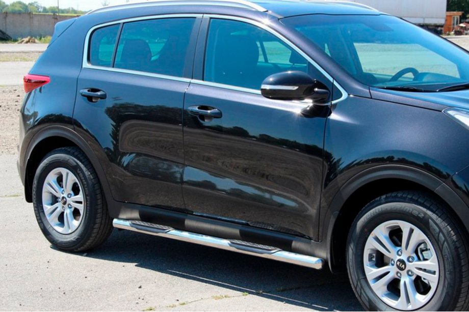 Kia Sportage 2015–2021 Sivusuojaputket BB002 (2 kpl, ruostumaton teräs) Image