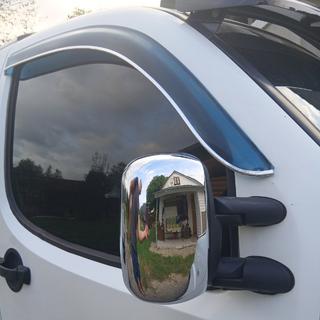 Kromiset peilinkuoret (2 kpl, muovi) Fiat Doblo I 2005–2010 kuva 2