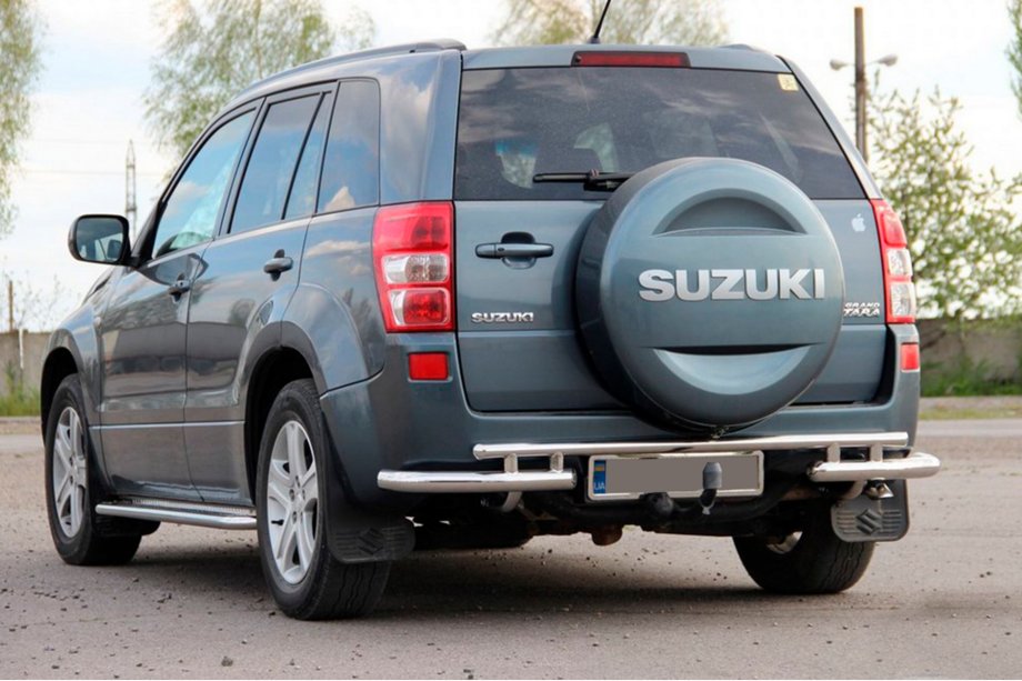 Suzuki Grand Vitara 2005–2017 Takasuojakaari AK005-3 (ruostumaton teräs) Image