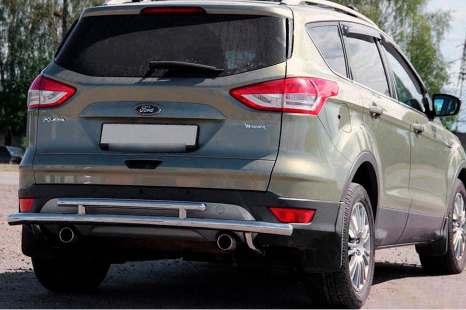 Ford Kuga/Escape 2013–2019 Taka suojakaari AK002-2 (ruostumaton teräs) Image