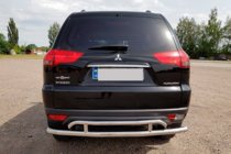Mitsubishi Pajero Sport 2008–2015 Takasuojakaari AK002-2 (2 kpl, ruostumaton teräs) kuva 4