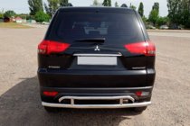 Mitsubishi Pajero Sport 2008–2015 Takasuojakaari AK002-2 (2 kpl, ruostumaton teräs) kuva 2