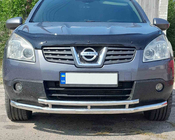 Nissan Qashqai 2010–2014 Etuinen kaksoiskeulasuojakaari ST014 (ruostumaton teräs) kuva 1