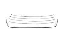 Volkswagen Caddy 2010–2015 Etupuskurin kromisuojalistat Comfort (5-os., ruostumaton teräs) kuva 2