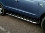 Hyundai Santa Fe 2 2006–2012 Premium-sivuporrasputket (2 kpl, ruostumaton teräs) 60 mm kuva 1