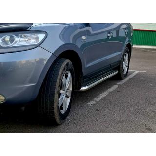 Premium-sivuporrasputket (2 kpl, ruostumaton teräs) Hyundai Santa Fe 2 2006–2012 kuva 3