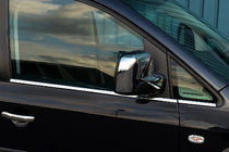 Volkswagen Caddy 2010–2015 Ikkunan alareunalista (ruostumaton teräs) Etuoville, Carmos – turkkilainen teräs kuva 1