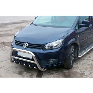 Bullbar WT003 (halkaisija 60 mm, ruostumaton) Volkswagen Caddy 2010–2015 kuva 2