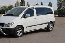 Mercedes Vito W639 2004–2014 Sivupalkit BB001 (2 kpl, ruostumaton teräs) d60, pitkä akseliväli (L3) kuva 2