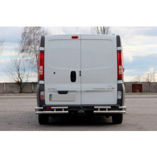 Takasuojakaari AK003-Plus-2 (ruostumaton teräs) Opel Vivaro 2001–2015 kuva 2