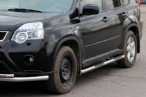 Nissan X-trail T31 2007–2014 Sivusuojaputket BB002 (2 kpl, ruostumaton teräs) kuva 2