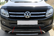 Volkswagen Amarok 2010–2022 Etupuskurin suojalistat (2 kpl, ruostumaton teräs) kuva 1