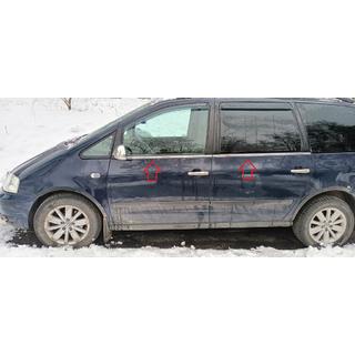 Ikkunalistat (4 kpl, ruostumaton teräs) Volkswagen Sharan 1995–2010 kuva 1