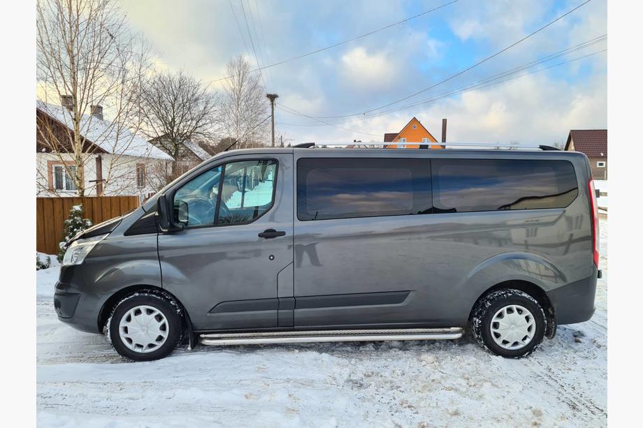 Ford Custom 2013–2022 Kromatut kattokaiteet Lyhyt, muovijalat Image