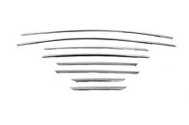 Ford Focus III 2011–2017 Ikkunoiden ylälistat (8 kpl, ruostumaton teräs) Sedan, OmsaLine - italialaista ruostumatonta terasta kuva 2