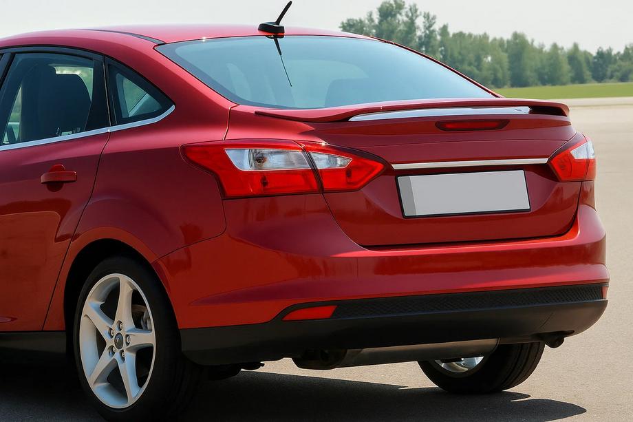 Ford Focus III 2011–2017 Kapea rekisterikilven ylälista (ruostumaton teräs) Viistoperä Image