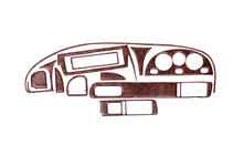 Chevrolet Tacuma/Rezzo 2000–2008 Kojelaudan koristelistat Alumiini kuva 1