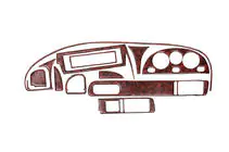Chevrolet Tacuma/Rezzo 2000–2008 Kojelaudan koristelistat kuva 1