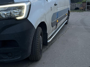Opel Movano 2010–2021 Premium-sivuporrasputket (2 kpl, ruostumaton teräs) 60 mm, lyhyt akseliväli kuva 5
