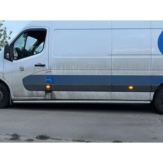 Premium-sivuporrasputket (2 kpl, ruostumaton teräs) Opel Movano 2010–2021 kuva 3
