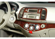 Nissan Micra K12 2003–2010 Kojelaudan suojat Alumiini kuva 2