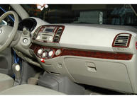 Nissan Micra K12 2003–2010 Kojelaudan suojat Alumiini kuva 3