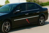 Opel Vectra C 2002–2008 Ovien listojen suojat (4 kpl, RST) kuva 1