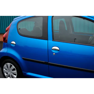 Ovenkahvojen suojakuoret (ruostumaton teräs) Peugeot 107 2005–2014 kuva 4
