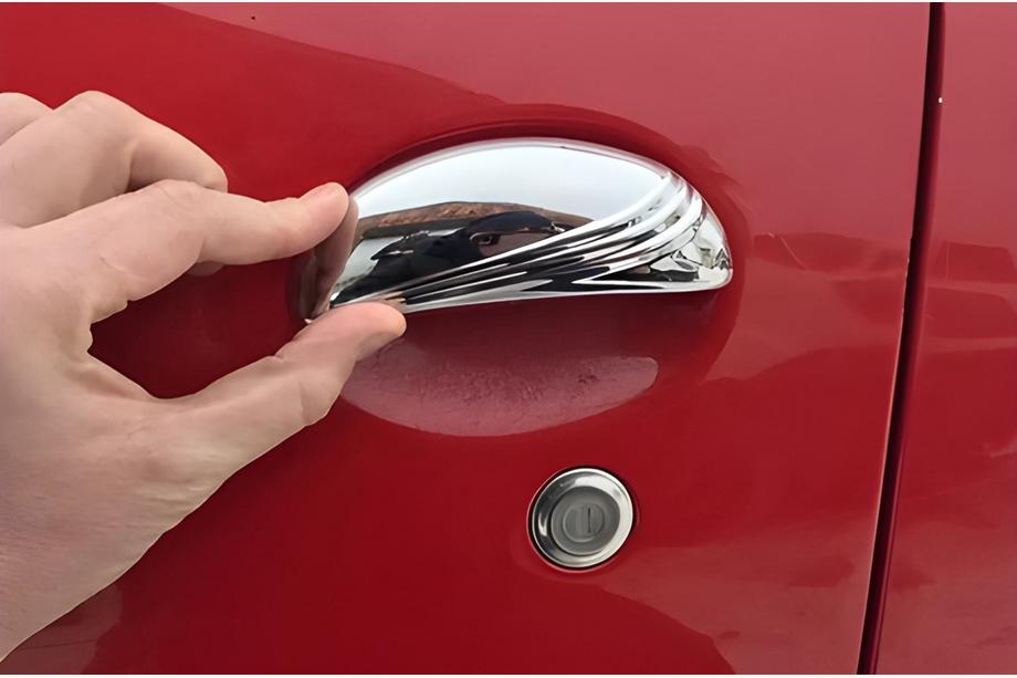 Peugeot 107 2005–2014 Ovenkahvojen suojakuoret (ruostumaton teräs) 2 kpl, Carmos - turkkilaista terästä Image
