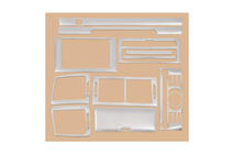 Peugeot 407 2004–2011 Kojelaudan listat (Kit-1) Alumiini kuva 3
