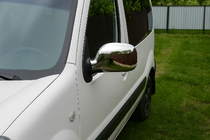 Renault Kangoo 1998–2008 Kromatut peilinkuoret (2004-2008, 2 kpl) Carmos - turkkilainen teräs kuva 3
