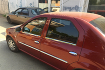 Renault Logan I 2005–2008 Ovilistat (4 kpl, ruostumaton teräs) Carmos - turkkilainen teräs kuva 3
