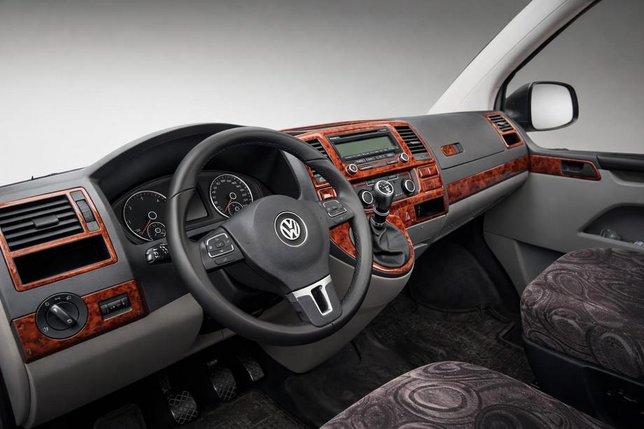 Volkswagen T5 2010–2015 Kojelaudan suojat Hiilikuitu Image