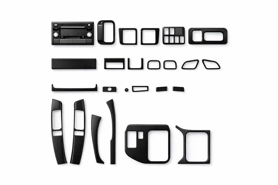 Toyota Land Cruiser Prado 120 2002–2009 Auton sisätilan paneelisuojat Hiilikuitu Image