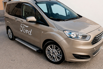 Ford Courier 2014–2023 Maya V2 sivuportaat (2 kpl, alumiini) kuva 1
