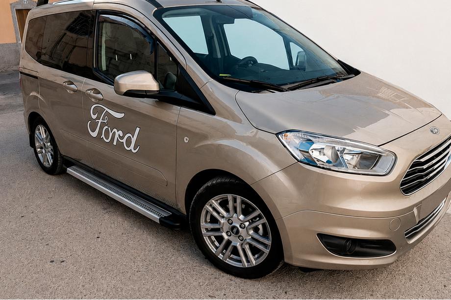 Ford Courier 2014–2023 Maya V2 sivuportaat (2 kpl, alumiini) Image