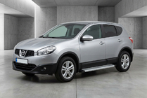 Nissan Qashqai 2010–2014 Maya V2 sivuportaat (2 kpl, alumiini) kuva 1