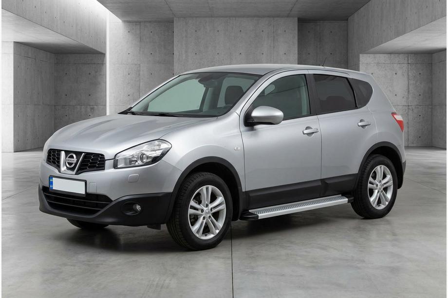 Nissan Qashqai 2010–2014 Maya V2 sivuportaat (2 kpl, alumiini) Image