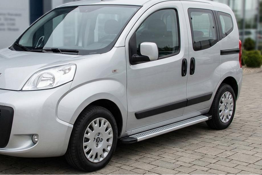 Peugeot Bipper 2008–2017 Maya V2 sivuportaat (2 kpl, alumiini) Image