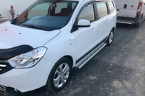 Renault Lodgy 2013–2022 Maya V2 sivuportaat (2 kpl, alumiini) kuva 1