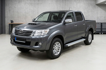 Toyota Hilux 2006–2015 Maya V2 sivuportaat (2 kpl, alumiini) kuva 1