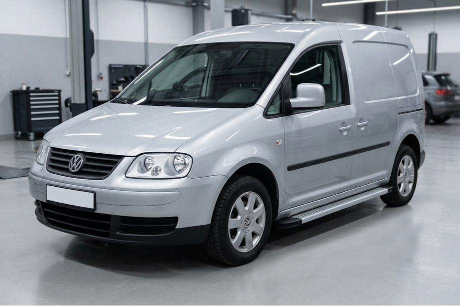 Volkswagen Caddy 2004–2010 Maya V2 sivuportaat (2 kpl, alumiini) Vakiokiinnityssarja Image