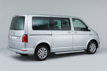 Volkswagen T6 2015–2024 Maya V2 sivuportaat (2 kpl, alumiini) Lyhyt akseliväli kuva 1