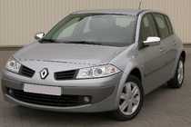 Renault Megane II 2004–2009 Kromiset peilinkuoret (2 kpl, muovi) kuva 1