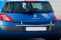 Renault Megane II 2004–2009 Takalukun reunalista (ruostumaton teräs) HB, Carmos - turkkilainen teräs kuva 2