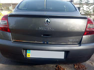 Renault Megane II 2004–2009 Takalukun reunalista (ruostumaton teräs) HB, Carmos - turkkilainen teräs kuva 4