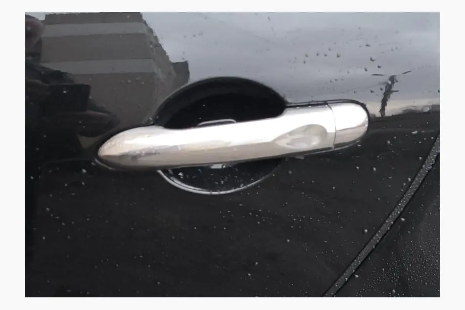 Renault Megane III 2009–2016 Ovenkahvan suojakuoret (4 kpl, ruostumaton teräs) Kuva 4