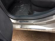 Skoda Octavia II A5 2010–2013 Nataniko kynnyslistat (8 kpl, ruostumaton teräs) Vakio – Lohmann-teippi, 0,5 mm kuva 6