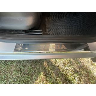 Carmos-kynnyslistat (4 kpl, ruostumaton teräs) Skoda Fabia 2007–2014 kuva 4